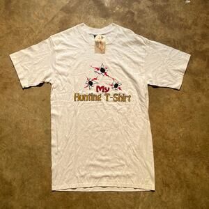Vintage 90s My Hunting Shirt Single Stitch White Shirt